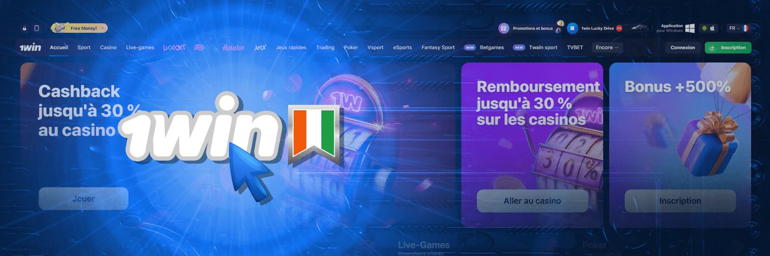 1win plate-forme de Paris sportifs et de casino en ligne en côte d'ivoire